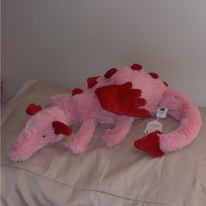 Pink and Red Plush Dragon Jellycat